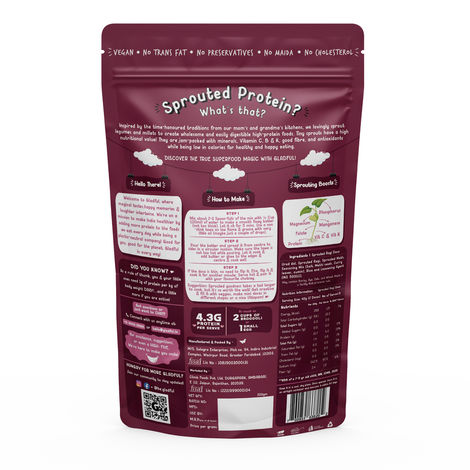 Gladful Sprouted Ragi Dosa