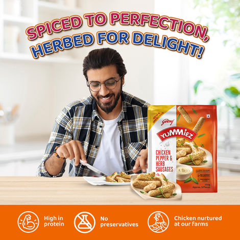 Yummiez Chicken Pepper and Herb Sausage Pouch