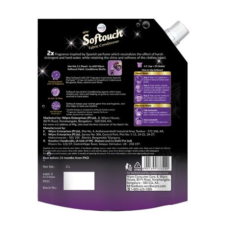 Softouch Grapefruit and Jasmine Fragrance 2X Royal Perfume After Wash Fabric Conditioner