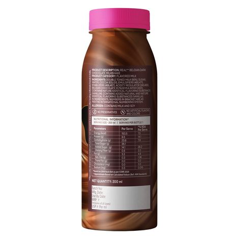 Baskin Robbins Dark Chocolate Milkshake