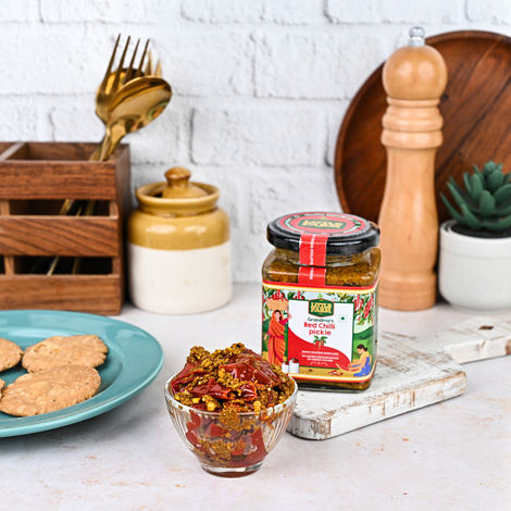 The Little Farm Co. Red Chilli Pickle Achaar | No Added Preservatives