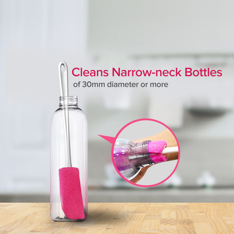 Scotch-Brite Plastic Bottle Cleaner Brush | Pink and White