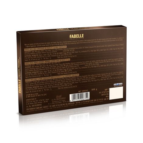 Fabelle, The Bars Treasury, Assorted Chocolates Gift Pack