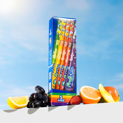 Fruitchill Ice Pops/Frozen Juice Bars Multipack- Mango, Strawberry, Orange, Nimboo, Grape