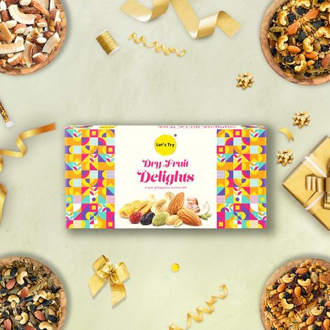 Let's Try Dryfruit Delight Gift Box Combo