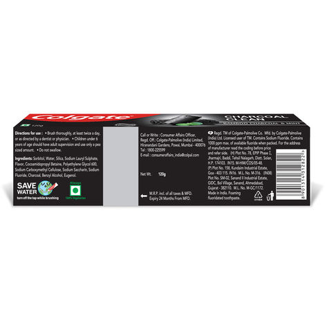 Colgate Charcoal Clean Black Gel Toothpaste Deep Clean with Bamboo Charcoal & Wintergreen Mint