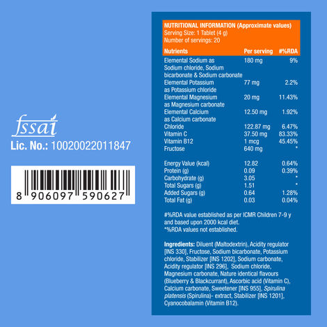 Fast&Up Reload Energy Drink with Electrolytes - Blue Berry