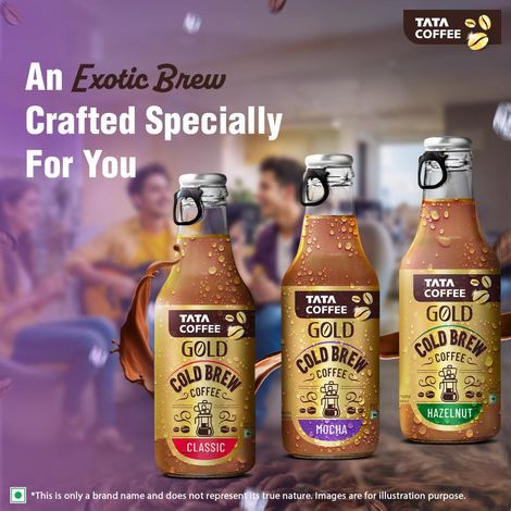 Tata Cold Brew Coffee, Mocha Iced Coffee, Rich & Creamy, Ready to Drink