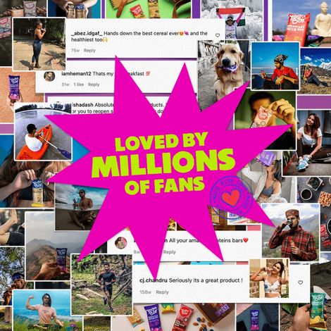 Yoga Bar Super High Protein Oats,Choco Almond,Whey and Probiotics,High Fiber,Dark Chocolate