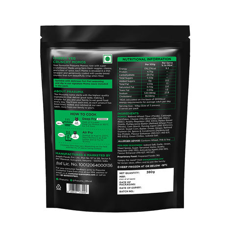 Prasuma Crunchy Cheesy Veg Momos (Kurkure)