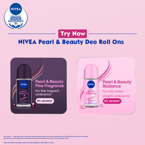 Nivea Deo Roll On Pearl beauty Underarms 72h protection