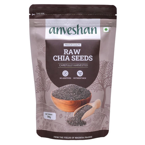 Anveshan Raw Chia Seeds Rich In Protein & Fiber