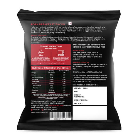 Prasuma Pork Breakfast Bacon