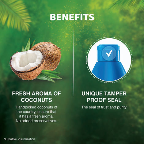 Bajaj 100% Pure Coconut Oil | Made with Premium Grade 1 Quality Coconuts