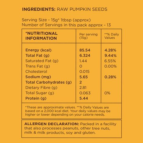 Open Secret Raw Pumpkin Seeds - Healthy Diet Snack, Protein Rich, High In Fibre