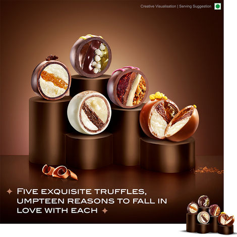 Fabelle Dessert Collection-5 Handcrafted Dessert Inspired Chocolate Truffles