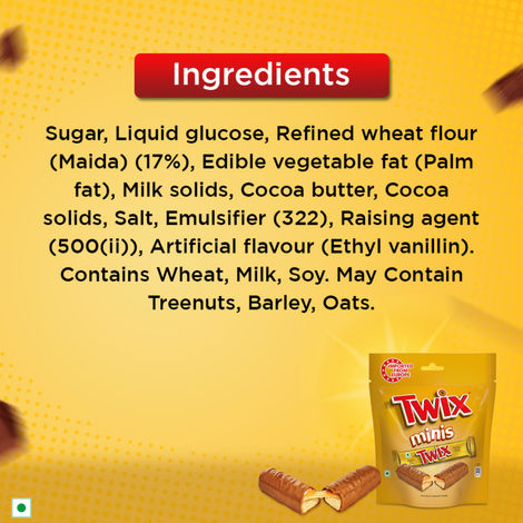 Twix Minis Cookie Caramel Chocolate Pack