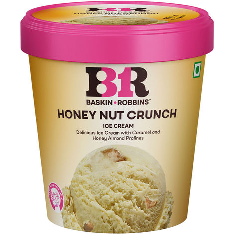 Baskin Robbins Honey Nut Crunch Ice Cream Tub