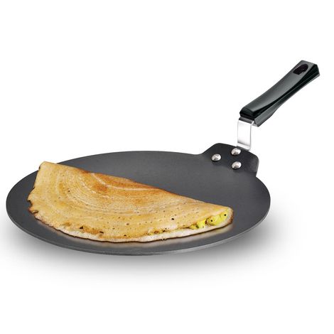 Hawkins Futura 28 Cm Dosa Tava Non Stick Dosa Tawa Small Dosa Tawa - Black