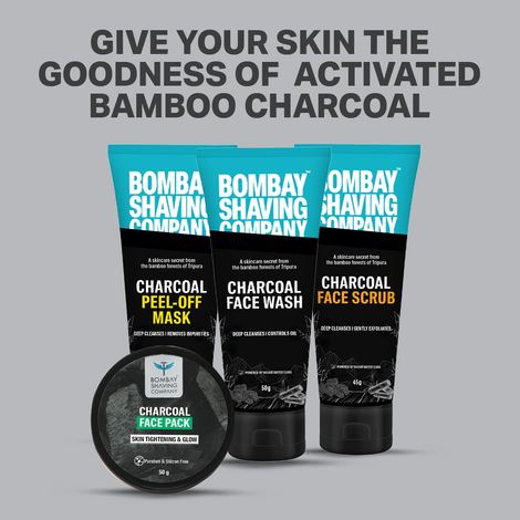 Bombay Shaving Company Charcoal Face Wash, Fights Pollution And Acne | Oil Control For Men
