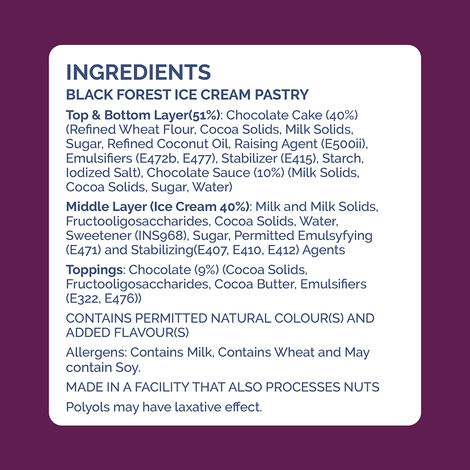 Get-A-Way Black Forest Ice Cream Pastry Combo