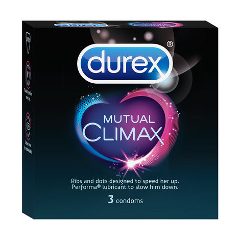 Durex Mutual Climax Condom - Long-Last Dotted Condoms Combo 