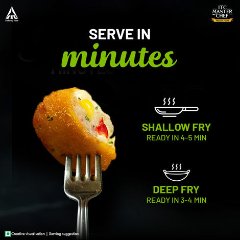 ITC Master Chef Cheesy Corn Triangle Nugget | Goodness of Protein With Cheddar Cheese | 18 pieces