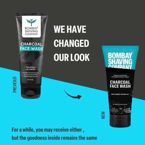 Bombay Shaving Company Charcoal Face Wash, Fights Pollution And Acne | Oil Control For Men
