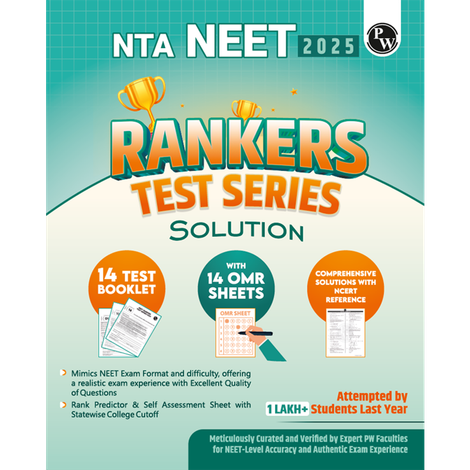Physics Wallah NTA NEET Rankers Test Series 2025| OMR Sheet, Solution Booklet with NCERT References