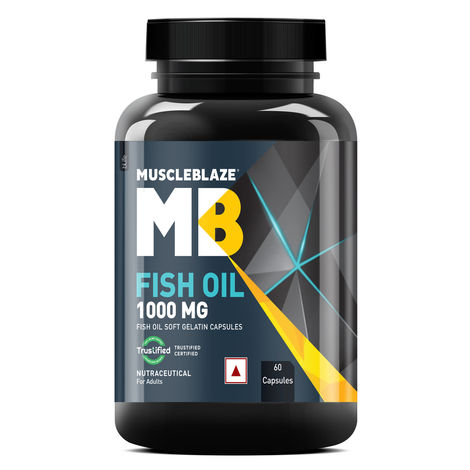 MuscleBlaze Omega 3 Fish Oil (60 Capsules)