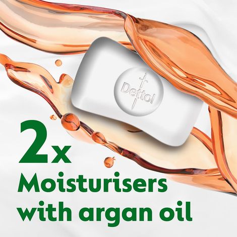 Dettol Skincare Moisturizing Beauty Bathing Soap Bar with Argan Oil For Softer Skin