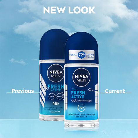 Nivea Fresh Active Underarm Roll On 72h Protection Combo