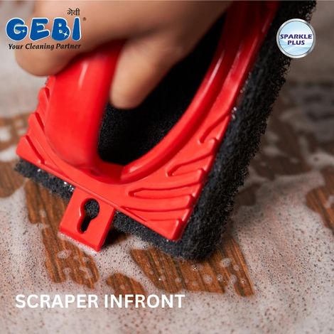 Gebi Sparkle Plus Commander Tough Scrubber Brush Combo