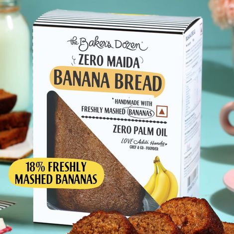 The Baker's Dozen Banana Bread 100% Wholewheat