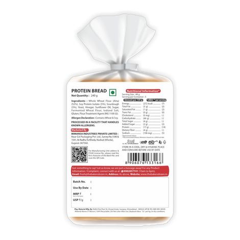 The Baker's Dozen Zero Maida Protein Bread