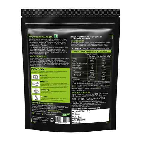 Prasuma Veg & Paneer Momos