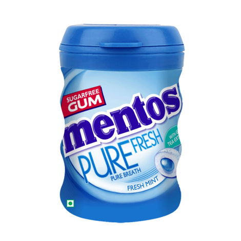 Mentos Pure Fresh Sugarfree Mint Chewing Gum Bottle Combo 