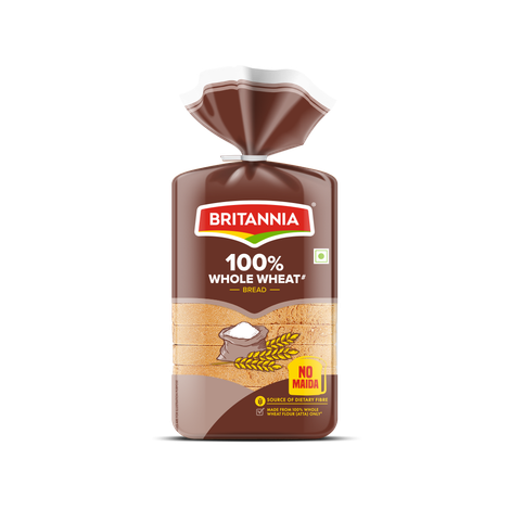 Britannia 100% Whole Wheat Bread (No Maida)