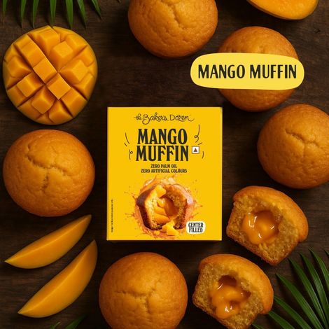 The Baker's Dozen Mango Muffin - Centre Filled Combo