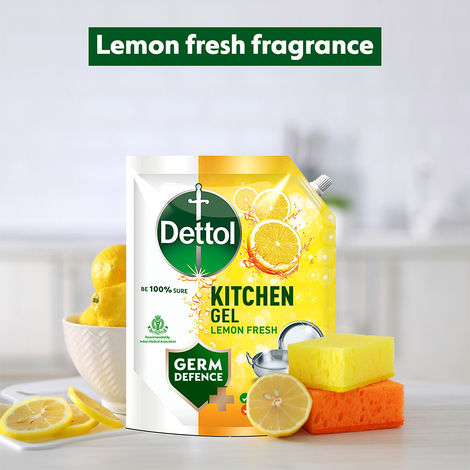 Dettol Lemon Fresh Kitchen Dish and Slab Gel Refill