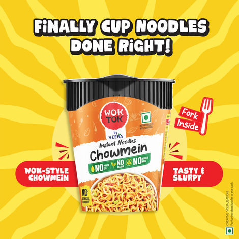 Wok Tok by Veeba Instant Cup Noodles Chowmein