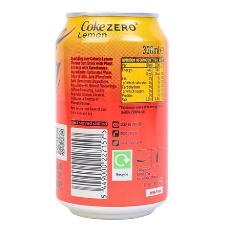 Coca-Cola Lemon Zero Sugar