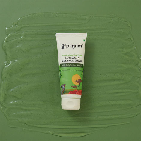 Pilgrim Tea Tree purifying Gel Face Wash with 1% Salicylic Acid for Oily Skin, Acne and Pimples