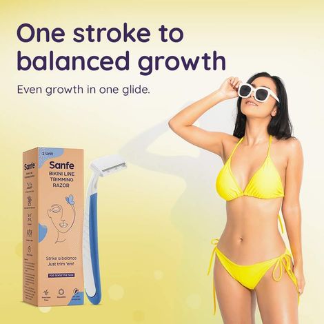 Sanfe Trimming & Hair Removal Body Razor For Women Painless Hair Removal With Stainless Steel Blade