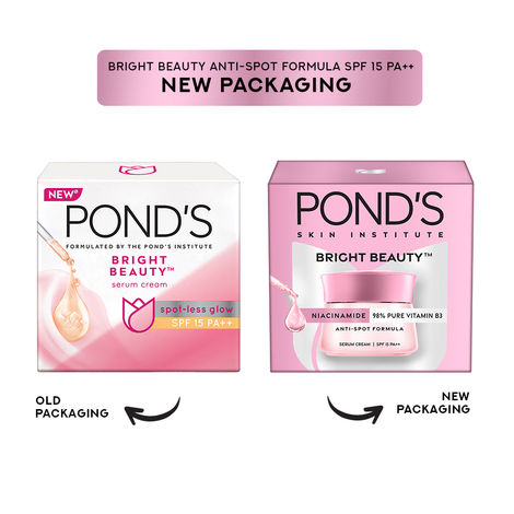 Pond's Bright Beauty Anti-Spot Serum Cream With Niacinamide And SPF 15 PA++