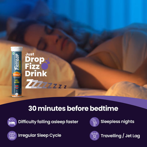 Fast&Up Melatonin Sleep Supplement |Strawberry Flavour