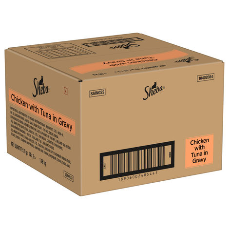Sheba Fine Adult Chicken with Tuna in Gravy Wet Cat Food