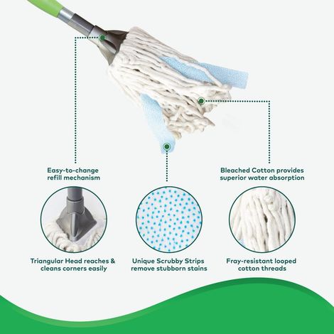 Scotch-Brite Cotton Mop With Telescopic Handle