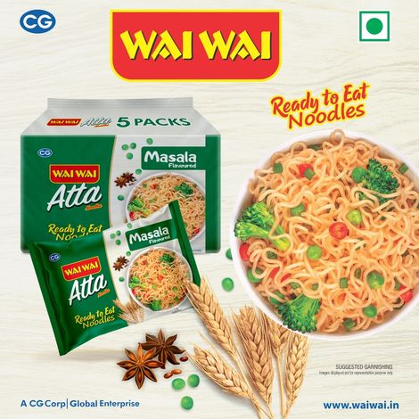 Wai Wai Atta Ndls 5In1 Veg