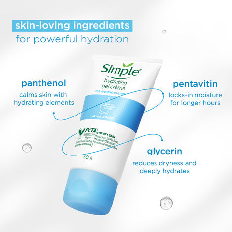 Simple Water Boost Hydrating Gel Creme 100 Hr Hydration